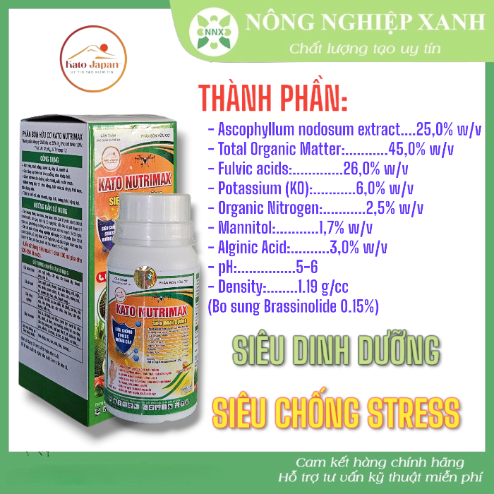KATO NUTRIMAX - Phân Bón Hữu Cơ SIÊU DINH DƯỠNG